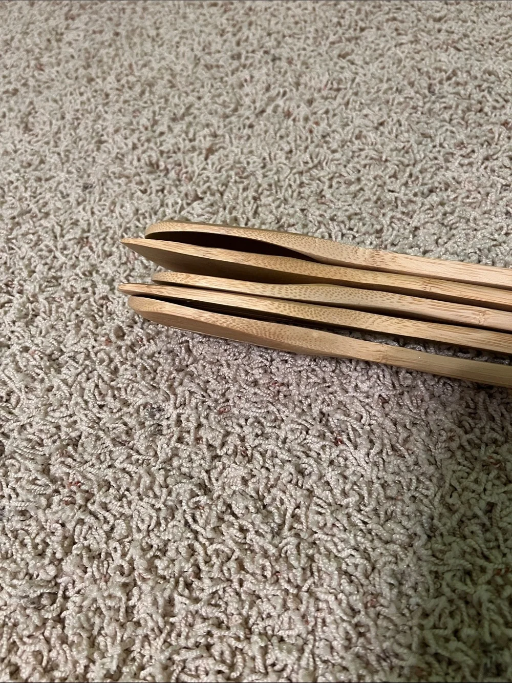Set of 5 Bamboo Utensils New